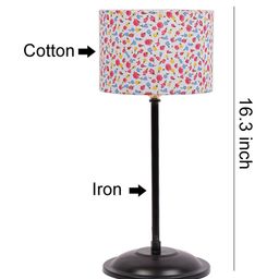 Devansh Multicoloured Floral Cotton Shade Table Lamp image 4