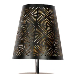 Devansh Black Textured Table Lamp image 5