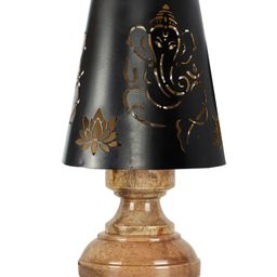 Devansh Black Textured Table Lamp image 5