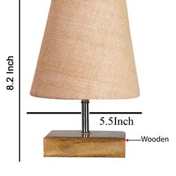 Devansh Beige Textured Table Lamp image 5