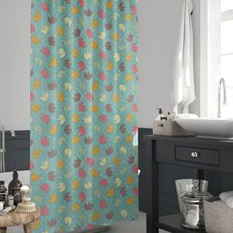 ArtzFolio Blue & Pink Printed Waterproof Shower Curtains-image-48