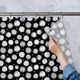 ArtzFolio Black & White Printed Waterproof Shower Curtains-image-128