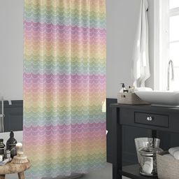 ArtzFolio White & Purple Printed Waterproof Shower Curtains-image-95