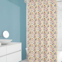 ArtzFolio White & Red Printed Waterproof Shower Curtains-image-92