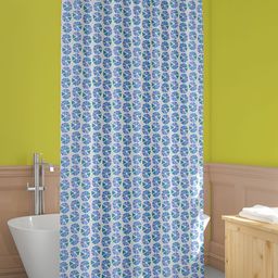 ArtzFolio Blue & White Printed Waterproof Shower Curtains-image-72