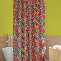 ArtzFolio Pink & Green Printed Waterproof Shower Curtains-image-98