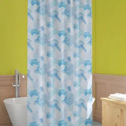 ArtzFolio Blue & White Printed Waterproof Shower Curtains-picture-38