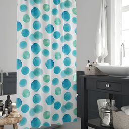 ArtzFolio Blue & White Printed Waterproof Shower Curtains-image-101