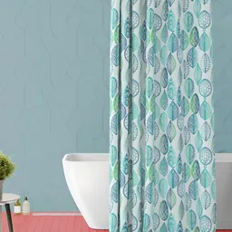 ArtzFolio Blue & Green Printed Waterproof Shower Curtains-image-87