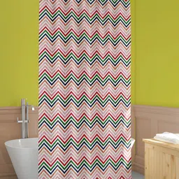 ArtzFolio White & Green Printed Waterproof Shower Curtains-image-40