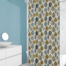 ArtzFolio Blue & Green Printed Waterproof Shower Curtains-image-75