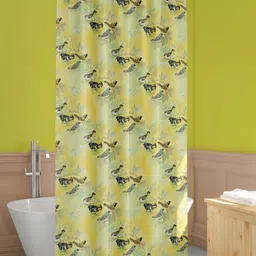 ArtzFolio Yellow & Green Printed Waterproof Shower Curtains-image-62