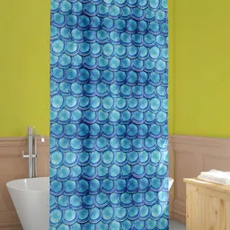 ArtzFolio Blue Printed Waterproof Shower Curtains-image-63