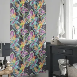 ArtzFolio Pink & Grey Printed Waterproof Shower Curtains-image-78