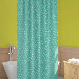 ArtzFolio Turquoise-Blue & Green Printed Waterproof Shower Curtain-image-85
