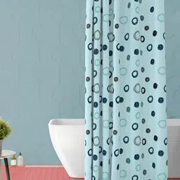 ArtzFolio Blue & Teal-colored Printed Waterproof Shower Curtain-image-79