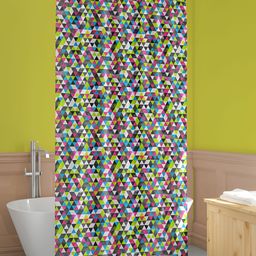 ArtzFolio Green & Blue Printed Waterproof Shower Curtain-image-134