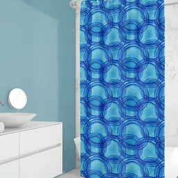 ArtzFolio Blue & Green Printed Waterproof Shower Curtain-image-91