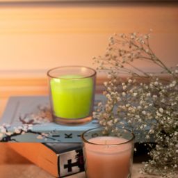 Dhrohar Arabian Mystique Beige & Green 2 Pieces OUD & Tuberose Scented Votive Candles-image-78
