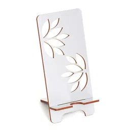 DULI Silver-Toned Textured Portable Mobile Stand-39