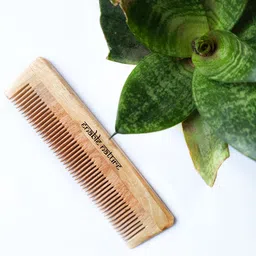 Enable Nature Neem Wood Comb-Single Teeth image 2