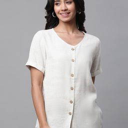 AURELIA V-Neck Shirt Style Top-image-78
