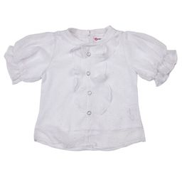 Peppermint Self Desigh Puff Sleeve Shirt Style Top-picture-10