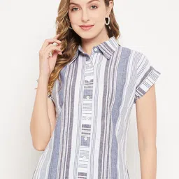 Imfashini Striped Shirt Style Top-picture-27