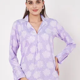 Fbella Women Floral Shirt Style Top-picture-30