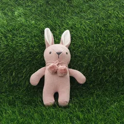 Pluchi Unisex Kids Toto Bear Cotton Knitted Rattle Soft Toy-image-16