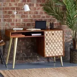 the home dekor Sahara Solid Wood Study Table in Melamine Finish-picture-21