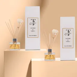 THE ACADOUR Set of 2 Reed Diffuser Lavender & vanilla 100ml-6