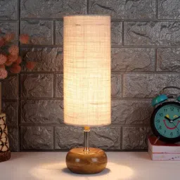 new era Paola White Jute Shade Table Lamp With Wood Base-picture-26