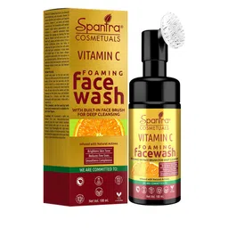 Spantra Vitamin C Foaming Face Wash with Built-in Face Brush for Deep Cleaning - 100ml-48