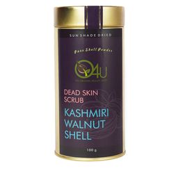 O4U Sun Shade Dried Dead Kashmiri Walnut Shell Skin Scrub to Fight Blackheads - 100 g-image-35