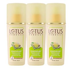 Lotus Herbals Set of 3 Lemonpure Turmeric & Lemon Cleansing Milk - 80 ml each-18