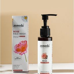 Zeoveda Rose Face Wash with Jojoba Oil & Citric Acid To Brighten Skin - 100ml-50