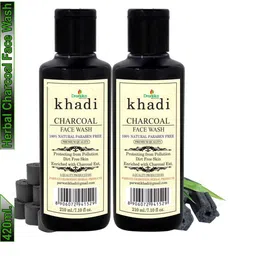 DRONTIKA Pack Of 2 Activated Herbal Charcoal For Deep Cleansing Face Wash 420ml-picture-40