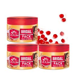 Lilium Women Set of 3 Bridal Pack for Face and Body 750g-54
