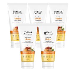 Globus naturals Set of 5 Pure Glow Ubtan Face Wash with Saffron & Milk - 75 g each-11