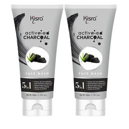 KISRA Set Of 2 Activated Charcoal Face Wash - 50g Each-37