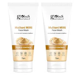 Globus naturals Set of 2 Multani Mitti Pimple Control Face Wash with Turmeric - 75 g each-21
