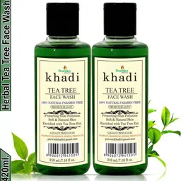 DRONTIKA Set Of 2 100% Pure&Natural Herbal Tea Tree Face Wash 420ml-picture-5