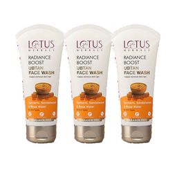 Lotus Herbals Set of 3 Radiance Boost Ubtan Face Wash with Turmeric - 100 g each-17