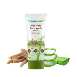 Mamaearth Aloe Vera Face Wash with Ashwagandha for Youthful Glow 100ml-43