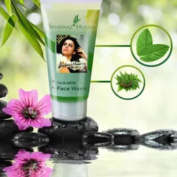 Shahnaz Husain Tulsi Neem Ayurvedic Face Wash - 150g-56