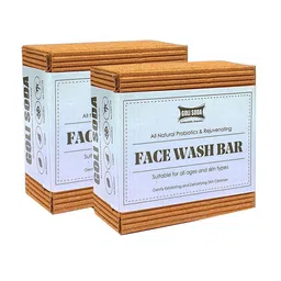GOLI SODA Set of 2 All Natural Probiotics & Rejuvenating Face Wash Bars - 90g each-56