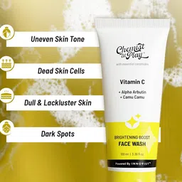 Chemist at Play Vitamin C Brightening Boost Face Wash with Alpha Abrutin - 100 ml image 3