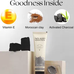 Nourish Mantra Set Of 2 Ratrani Clay with Activated Charcoal Face Wash - 100 ml Each image 2