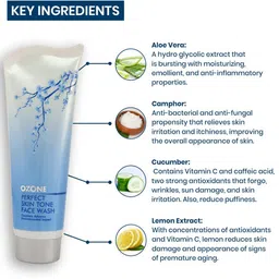Ozone Set of Perfect Skin Tone Face Wash & Hydrant - 100 ml each image 3